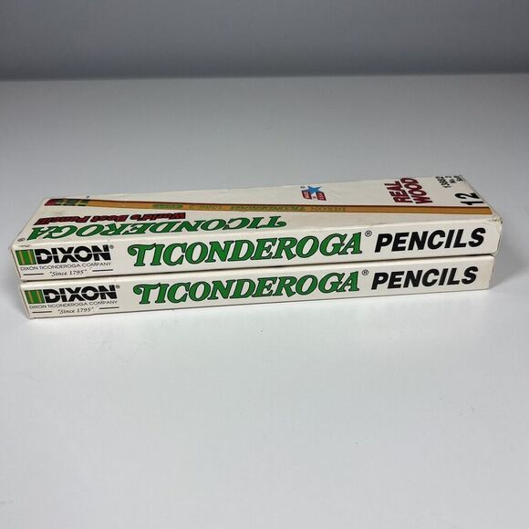 2 DIXON TICONDEROGA worlds best pencil No 2 13882 Soft Real Wood USA box of 12 - Picture 6 of 7
